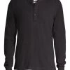 Rag & Bone Basic Henley For Men Dark Grey