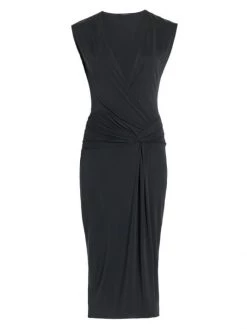 Rag & Bone Christy Drape Midi Dress