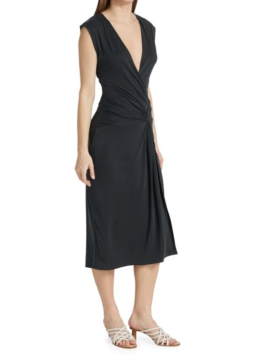 Rag & Bone Christy Drape Midi Dress 2 Rag & Bone Christy Drape Midi Dress - Image 2