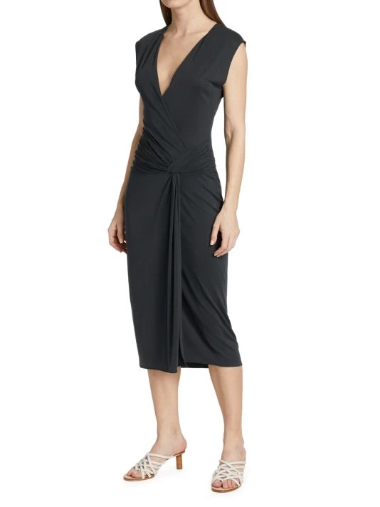 Rag & Bone Christy Drape Midi Dress 4 Rag & Bone Christy Drape Midi Dress - Image 4