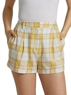 Rag & Bone Ivy Pleated Plaid Shorts -Rag & bone Sales Shop unnamed file 513