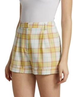 Rag & Bone Ivy Pleated Plaid Shorts -Rag & bone Sales Shop unnamed file 514