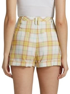 Rag & Bone Ivy Pleated Plaid Shorts -Rag & bone Sales Shop unnamed file 515