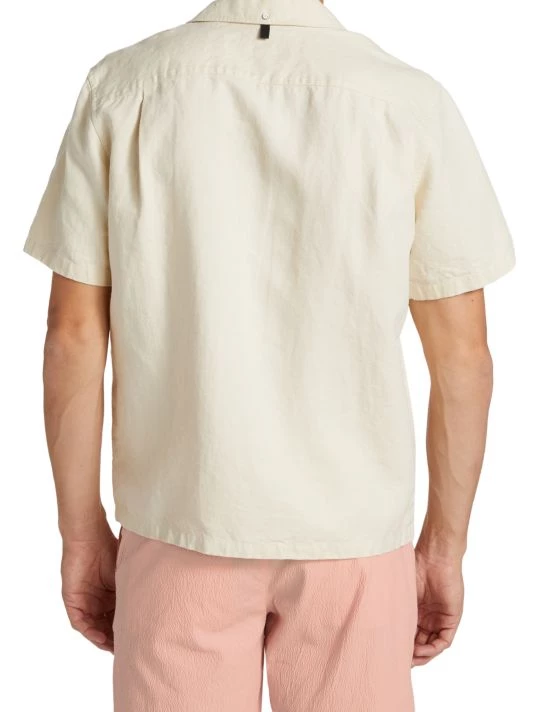 Rag & Bone Linen-Blend Short-Sleeve Shirt For Men 5 Rag & Bone Linen-Blend Short-Sleeve Shirt For Men - Image 5