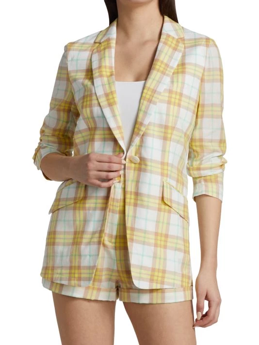 Rag & Bone Margot Single-Breasted Plaid Blazer 3 Rag & Bone Margot Single-Breasted Plaid Blazer - Image 3