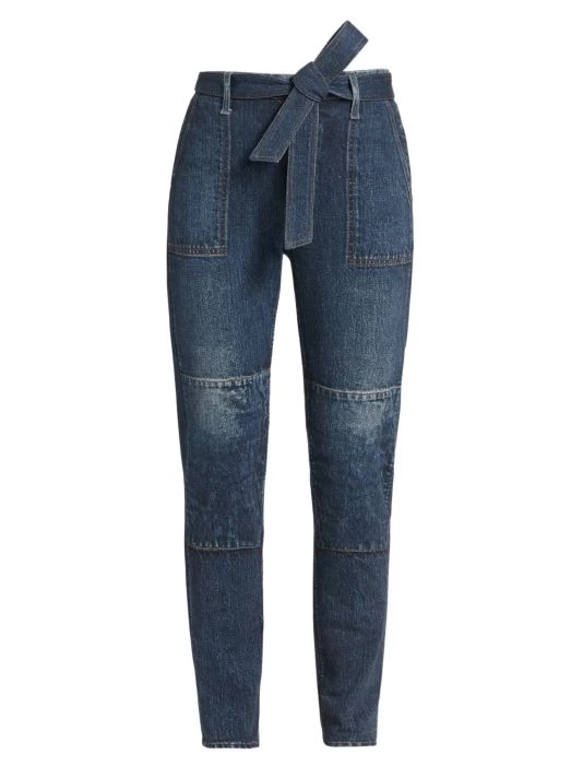 Rag & Bone Miramar Mia Belted High-Rise Straight Leg Jeans 1 Rag & Bone Miramar Mia Belted High-Rise Straight Leg Jeans