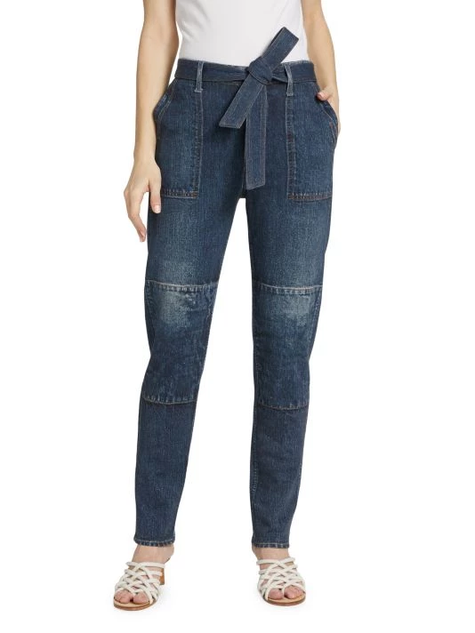 Rag & Bone Miramar Mia Belted High-Rise Straight Leg Jeans 3 Rag & Bone Miramar Mia Belted High-Rise Straight Leg Jeans - Image 3