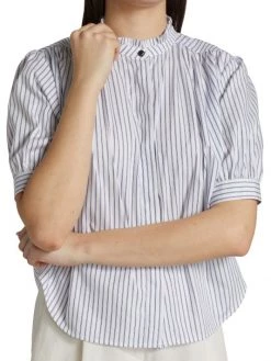 Rag & Bone Jordan Stripe Button-Down Top -Rag & bone Sales Shop unnamed file 661