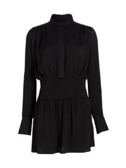 Rag & Bone Bailey Smocked Minidress