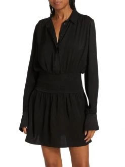 Rag & Bone Bailey Smocked Minidress -Rag & bone Sales Shop unnamed file 688