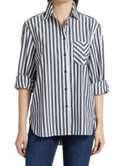Rag & Bone Maxine Stripe Button-Down Shirt -Rag & bone Sales Shop unnamed file 695