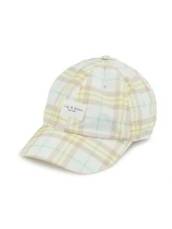 Rag & Bone Addison Plaid Baseball Cap
