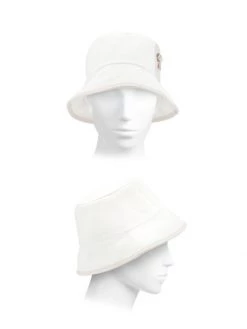 Rag & Bone Ellis Leather-Trimmed Canvas Bucket Hat Antique White -Rag & bone Sales Shop unnamed file 704