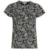 Rag & Bone Floral T-Shirt Black White