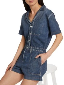 Rag & Bone Miramar Denim Romper -Rag & bone Sales Shop unnamed file 794