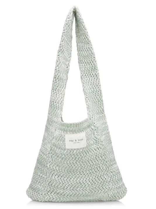 Rag & Bone Addison Knitted Shopper Green 1 Rag & Bone Addison Knitted Shopper Green