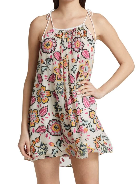 Rag & Bone Bailey Self-Tie Floral Minidress 3 Rag & Bone Bailey Self-Tie Floral Minidress - Image 3