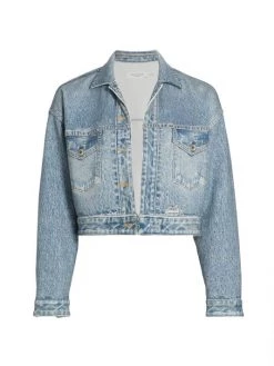 Rag & Bone Miramar Cropped Trucker Jacket