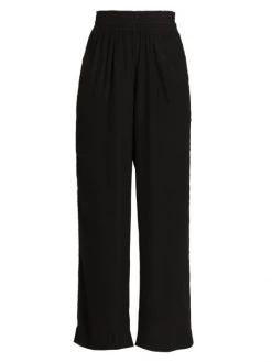 Rag & Bone Bailey Smocked Wide-Leg Pants
