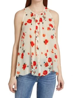 Rag & Bone Cassie Printed Tank Top -Rag & bone Sales Shop unnamed file 849