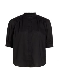 Rag & Bone Jordan Mockneck Button-Down Top White -Rag & bone Sales Shop unnamed file 856