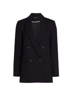 Rag & Bone Andie Double-Breasted Wool Blazer