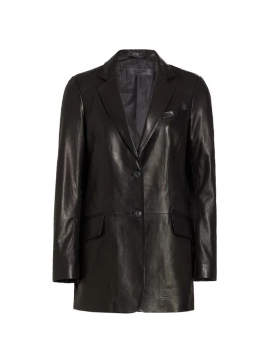 Rag & Bone Charles Leather Blazer 1 Rag & Bone Charles Leather Blazer