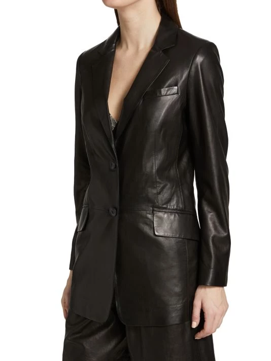 Rag & Bone Charles Leather Blazer 4 Rag & Bone Charles Leather Blazer - Image 4