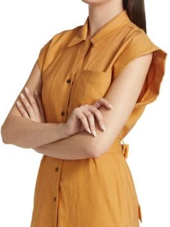 Rag & Bone Helena Belted Cap-Sleeve Shirtdress 12 Rag & Bone Helena Belted Cap-Sleeve Shirtdress -Rag & bone Sales Shop unnamed file 945