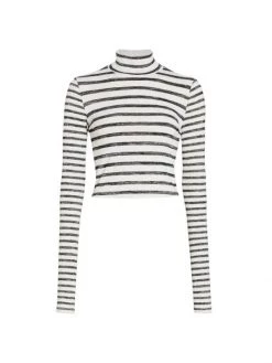 Rag & Bone The Knit Stripe Turtleneck Sweater